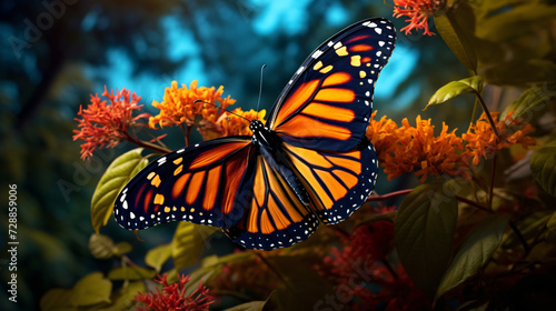 A Beautiful monarch butterfly --