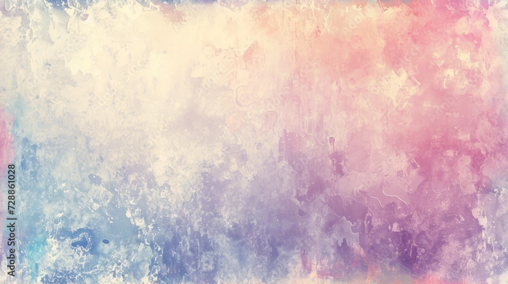  a grungy background with a pink, blue, and yellow hued paint pattern on the bottom half of the image