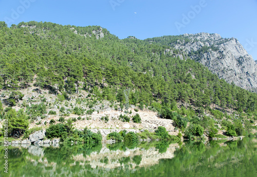 Antalya Province Karacaoren Lake Calm Waters And Mountains photo