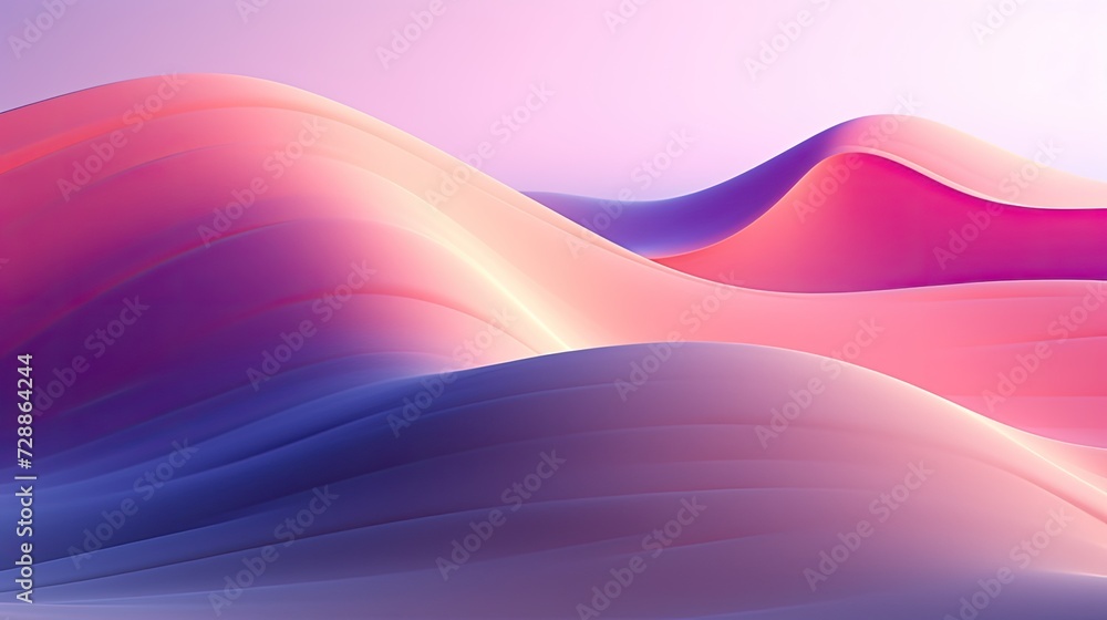 Abstract minimalistic background with gradient mountains