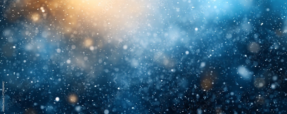 Obraz premium Heavy snowfall, abstract background