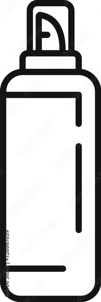 Spray model person icon outline vector. Comb care. Beauty salon seat Spray model person icon outline vector. Comb care. Beauty salon seat