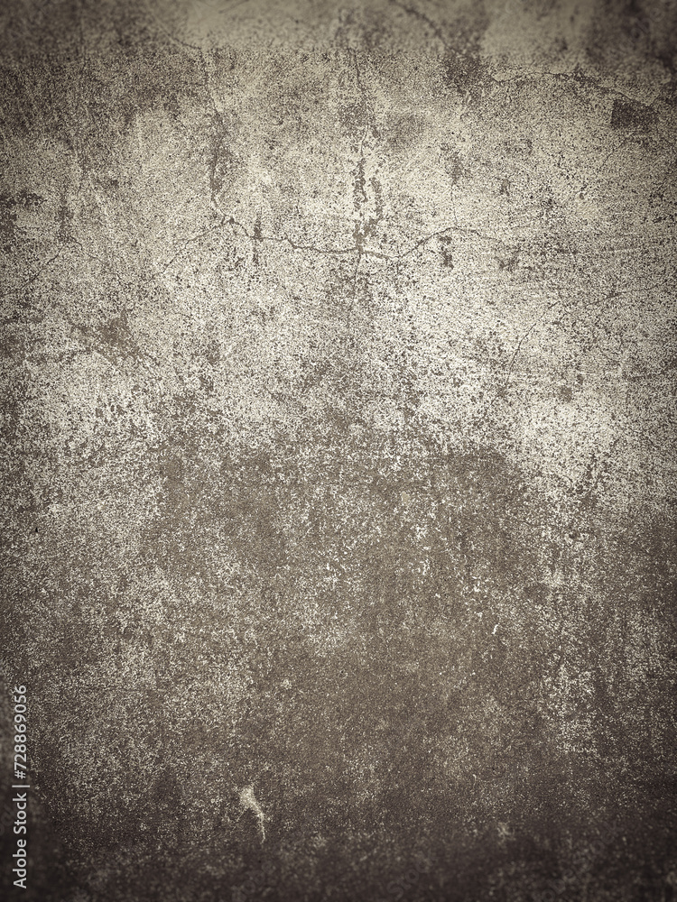 Fototapeta premium Grey cracked concrete wall texture