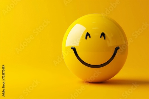 Yellow smiley faces happiness joy, cheerful emotion symbols. 3D cartoon icons, express cheerful sentiments. Round fun smiling expressions. Face illustrations happiness positivity, cheerful atmosphere.