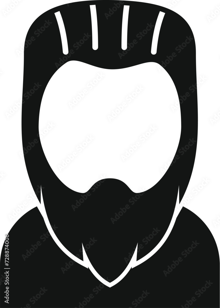 Male portrait style icon simple vector. Model head. Fashion adult creative Male portrait style icon simple vector. Model head. Fashion adult creative