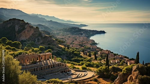 Scenic View of the Sea and Mountains