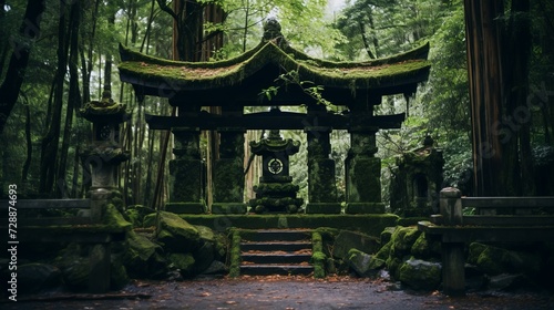A Shrine in the Middle of a Forest