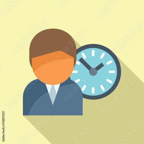 Gear plant digital icon flat vector. Finance monitor. Human person work