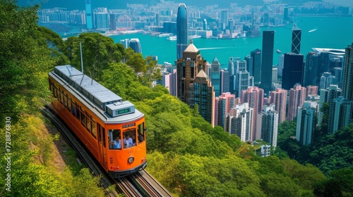 Transportation in Hong Kong includes the iconic tram and cable car systems. Popular tourist attractions such as The Peak Tram and Ngong Ping 360 Cable Car offer scenic tours photo
