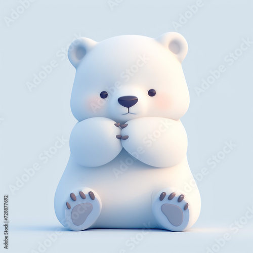 cute polar bear teddy