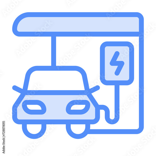 Electric car charging station