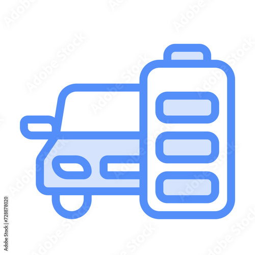 Electric car full battery