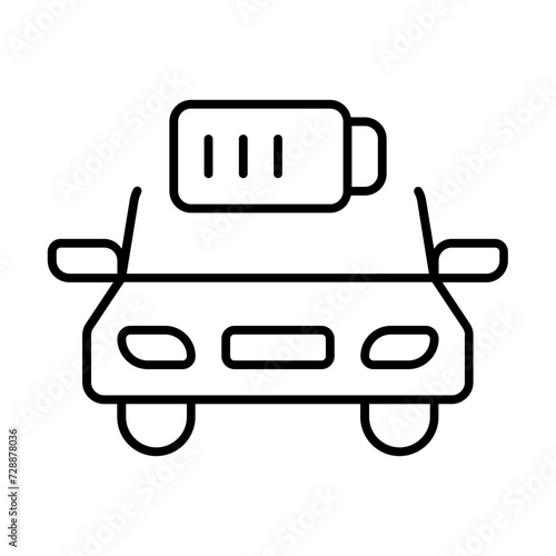 Electric car battery level
