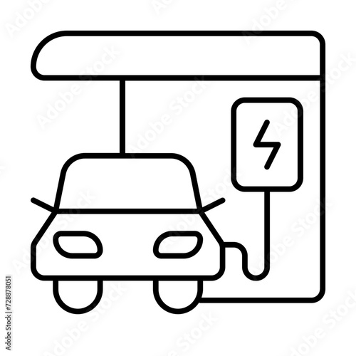 Electric car charging station