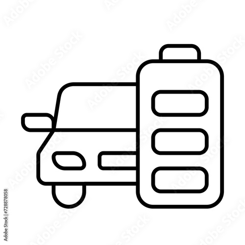 Electric car full battery