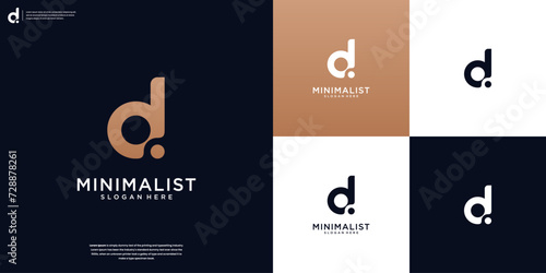 Initials D logo design. Initial Letter Logo.