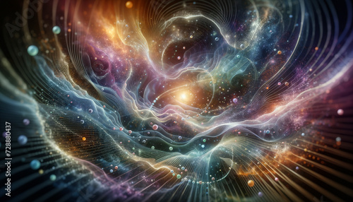 Quantum Harmony: Meditative Dance of Particles © TechArtTrends