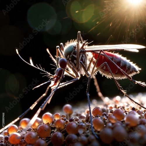 Mosquito wild animal living in nature, part of ecosystem © Kheng Guan Toh