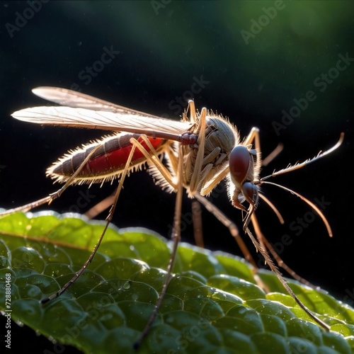 Mosquito wild animal living in nature, part of ecosystem