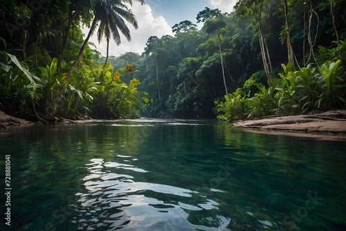 tropical forest river