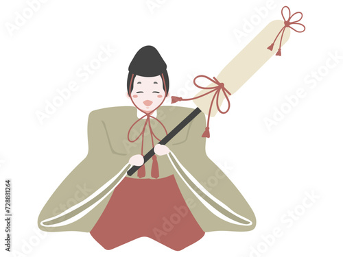 雛人形の仕丁（笑い）