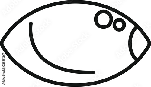 Lentil bean icon outline vector. Soup grain cereal. Organic meal