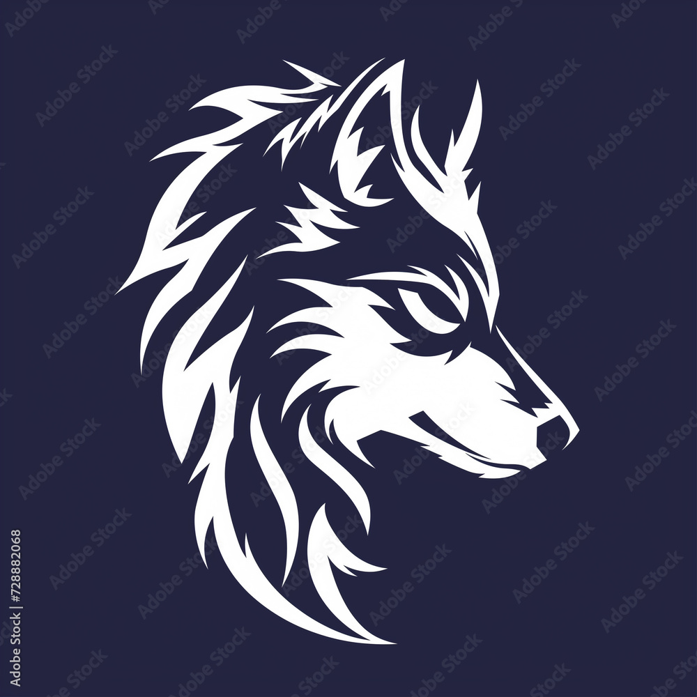 Vibrant Wolf Vector Logo Vibrant Wolf Vector Logo
