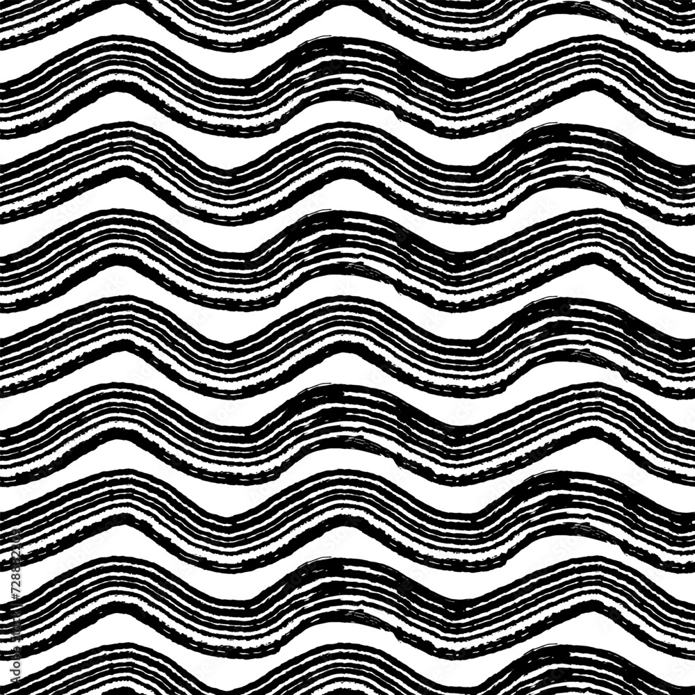 Aesthetic Contemporary printable seamless pattern with abstract line, dot, shape brush stroke in black and white colors. Boho background in minimalist style vector Illustration for wallpaper fabric Aesthetic Contemporary printable seamless pattern with abstract line, dot, shape brush stroke in black and white colors. Boho background in minimalist style vector Illustration for wallpaper fabric