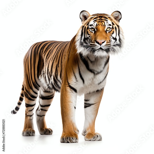 a bengal tiger, studio light , isolated on white background © singgih
