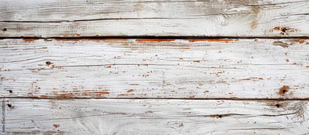White copy space on an aged wood board with a texture.