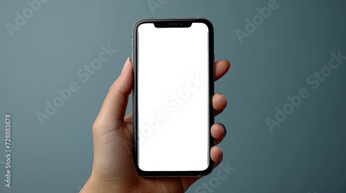 Person Holding Cell Phone With transparent Screen