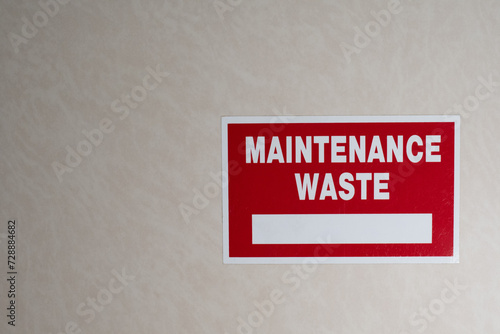 maintenance waste identification for segregation idea to control pollution 