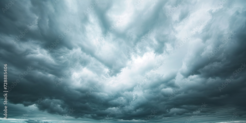 Panorama view of overcast sky. Dramatic gray Panorama view of overcast sky. Dramatic gray