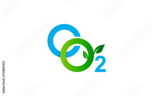 Illustration vector graphic of reducing carbon emissions environmental pollution logo design template
