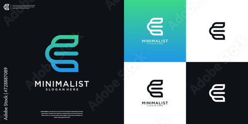 Letter E logo design inspiration.