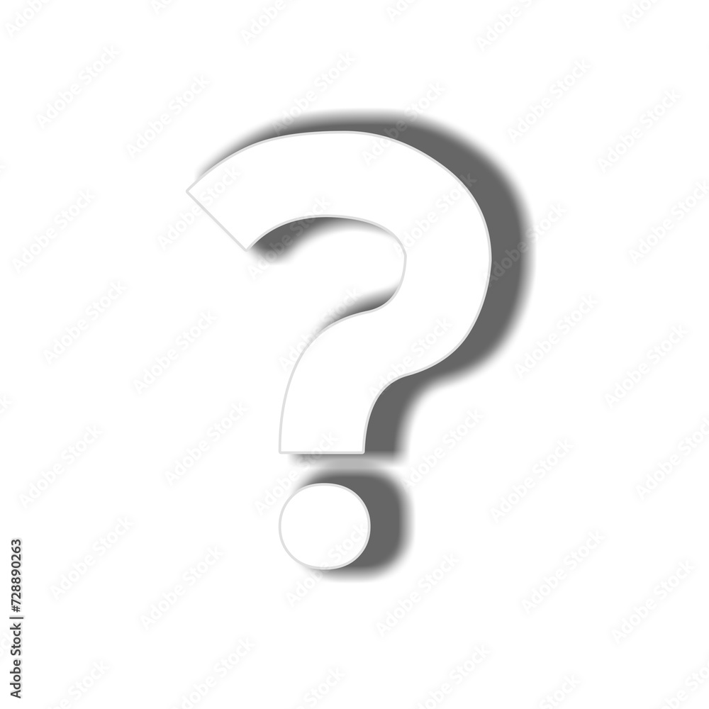 question mark 3d sign symbol on transparent background question mark 3d sign symbol on transparent background