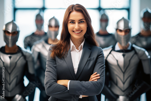 Wallpaper Mural Warrior business team leader Torontodigital.ca