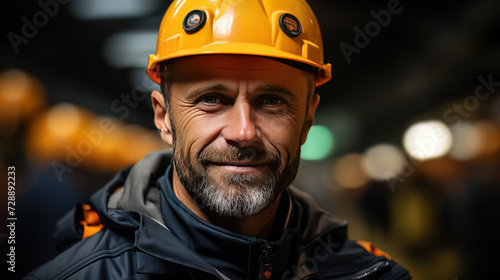 Portrait of Industry maintenance engineer man, construction concept