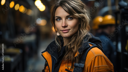 Portrait of Industry maintenance engineer woman