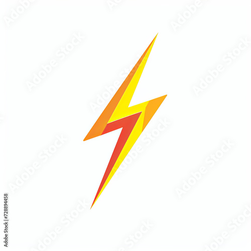 Free Download Isolated lightning logo on a white background - GFXLoad