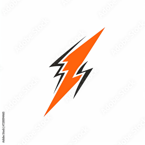 Isolated lightning logo on a white background Free Download Isolated lightning logo on a white background - GFXLoad