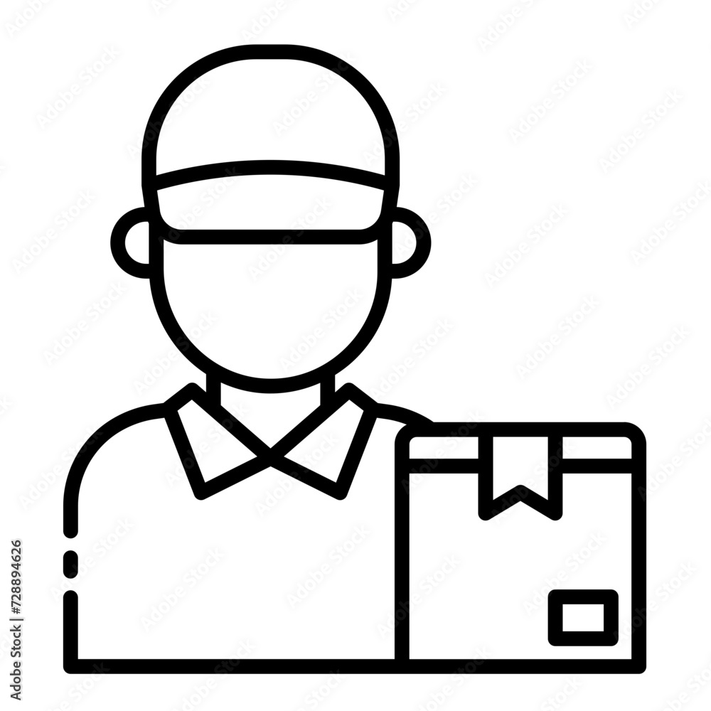 Deliveryman Courier icon