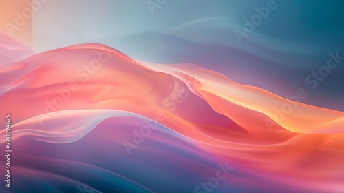 Abstract Gradient Flow Background  Vibrant Pastel Waves Merging in a Seamless Artistic Wallpaper Design