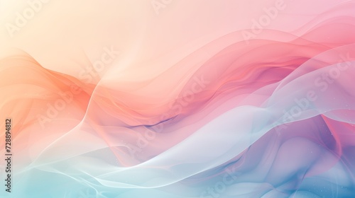 Ethereal Gradient Abstract Background Wallaper: Harmonious Blend of Pink and Blue Hues in Fluid Motion