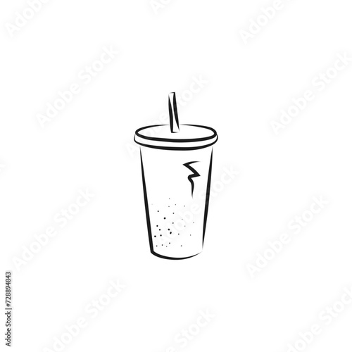 Juice cup vector design