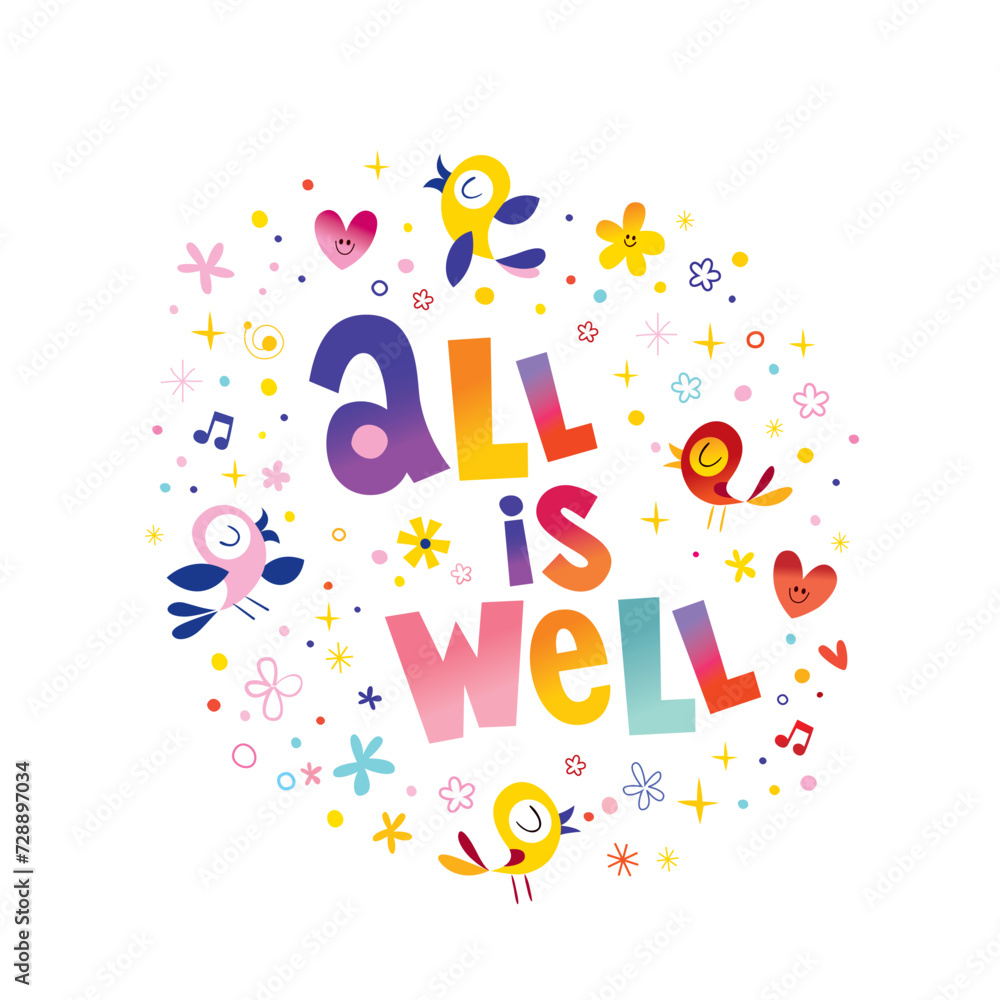 all is well - greeting card