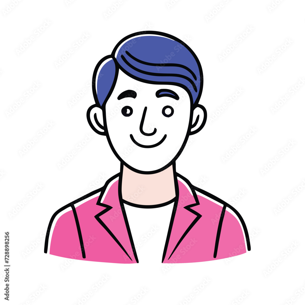 Face Avatar Vector Icon Illustration