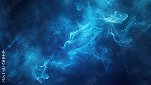 Abstract light blue smoke background