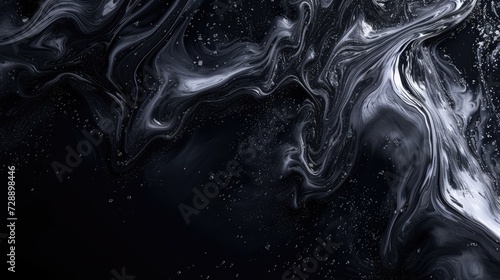 Wallpaper Mural Abstract black and white liquid texture background Torontodigital.ca