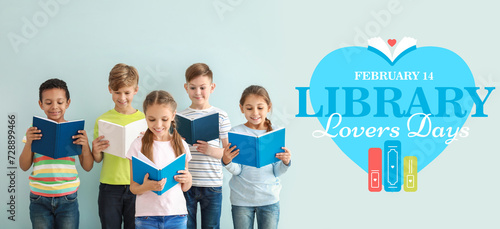 Cute little children readin...